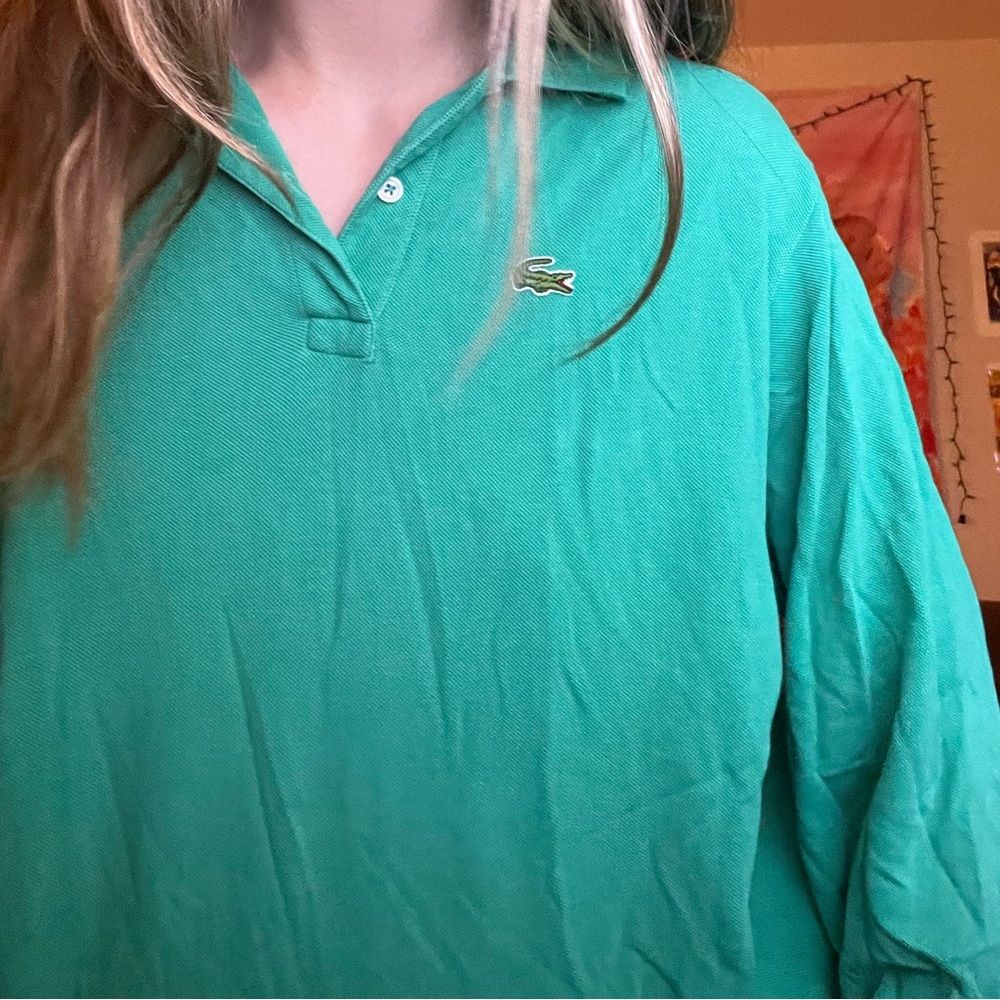 Oversize Lacoste long sleeve tee